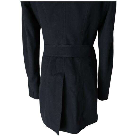 Burberry Wool Cashmere Double Breasted Coat In Black Size 4 - Picture 14 of 16